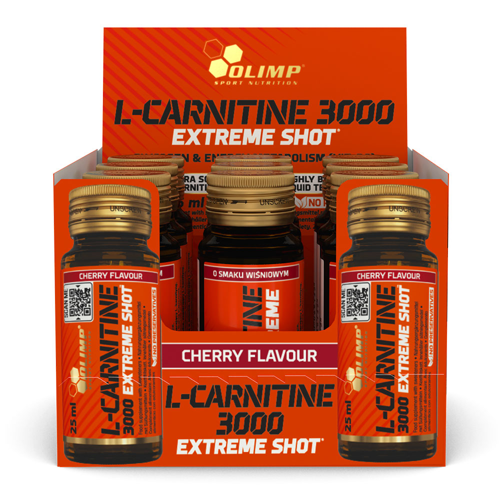 olimp l carnitine 3000 Olimp Sport Nutrition L-Carnitine 3000 Extreme, Cherry, 1 Shot, Helps Lose Fat
