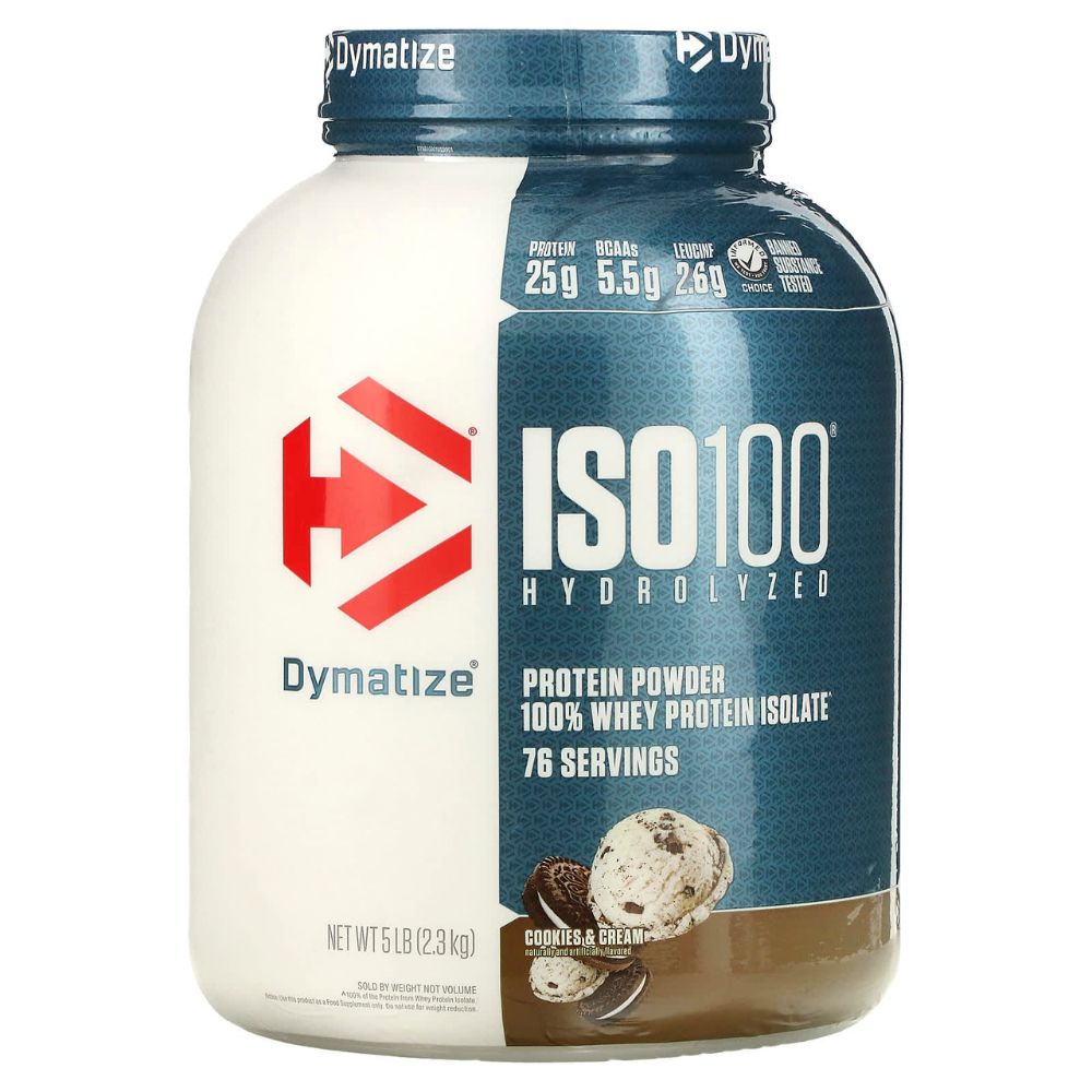 Dymatize ISO 100 Hydrolyzed Whey Protein Isolate + Body Builder Creatine Monohydrate + Body Builder L Carnitine 100000