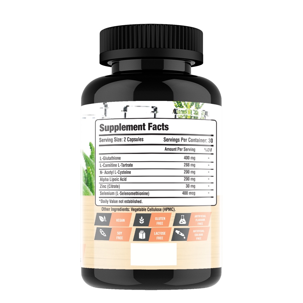 Laperva Antioxidant Complex L Glutathione, 60 Veggie Capsules, 400 mg