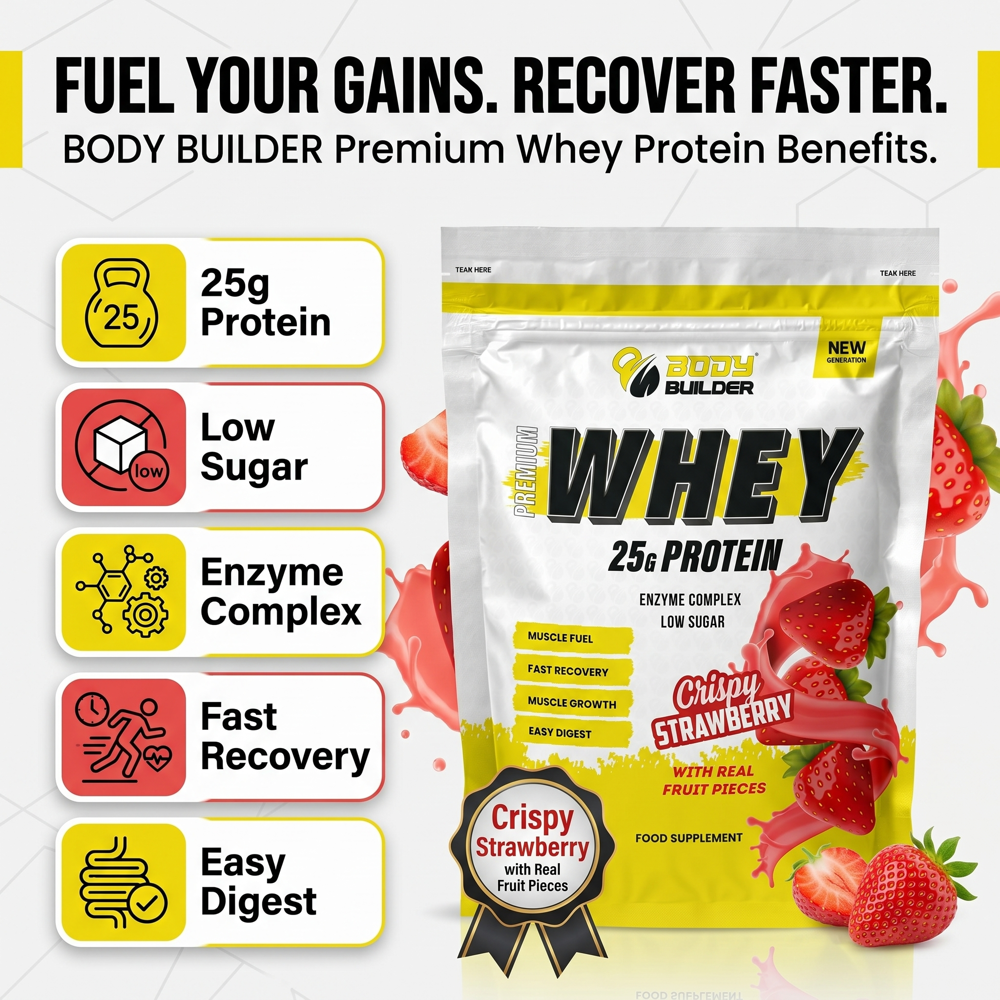 Body Builder Premium Whey Protein New Gen | Dr. Nutrition UAE