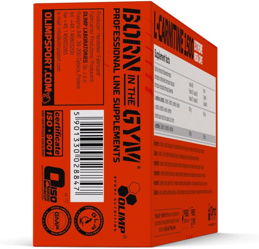 l carnitine 1500 olimp L-Carnitine Extreme Mega Caps 120 Capsules Sports Nutrition Supplements | Olimp