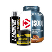 Dymatize ISO 100 Hydrolyzed Whey Protein Isolate + Body Builder Creatine Monohydrate + Body Builder L Carnitine 100000