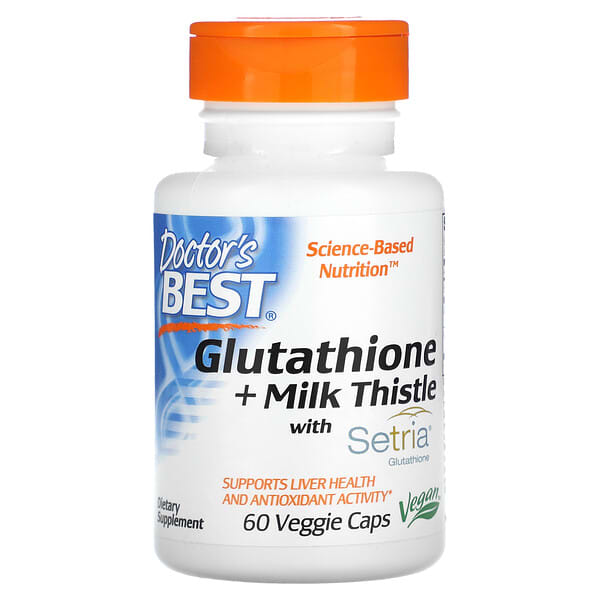 Doctor's Best Glutathione + Milk Thistle | Dr. Nutrition